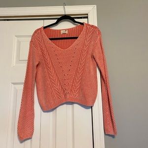 Pink LA hearts sweater